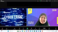 Erika Ramadhani saat menyampaikan materi pada Webinar MI UII #2: Pemanfaatan Multimedia Forensik untuk Investigasi Cybercrime. (foto : istimewa)